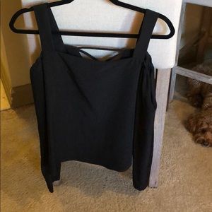 Off the shoulder top with lace up back